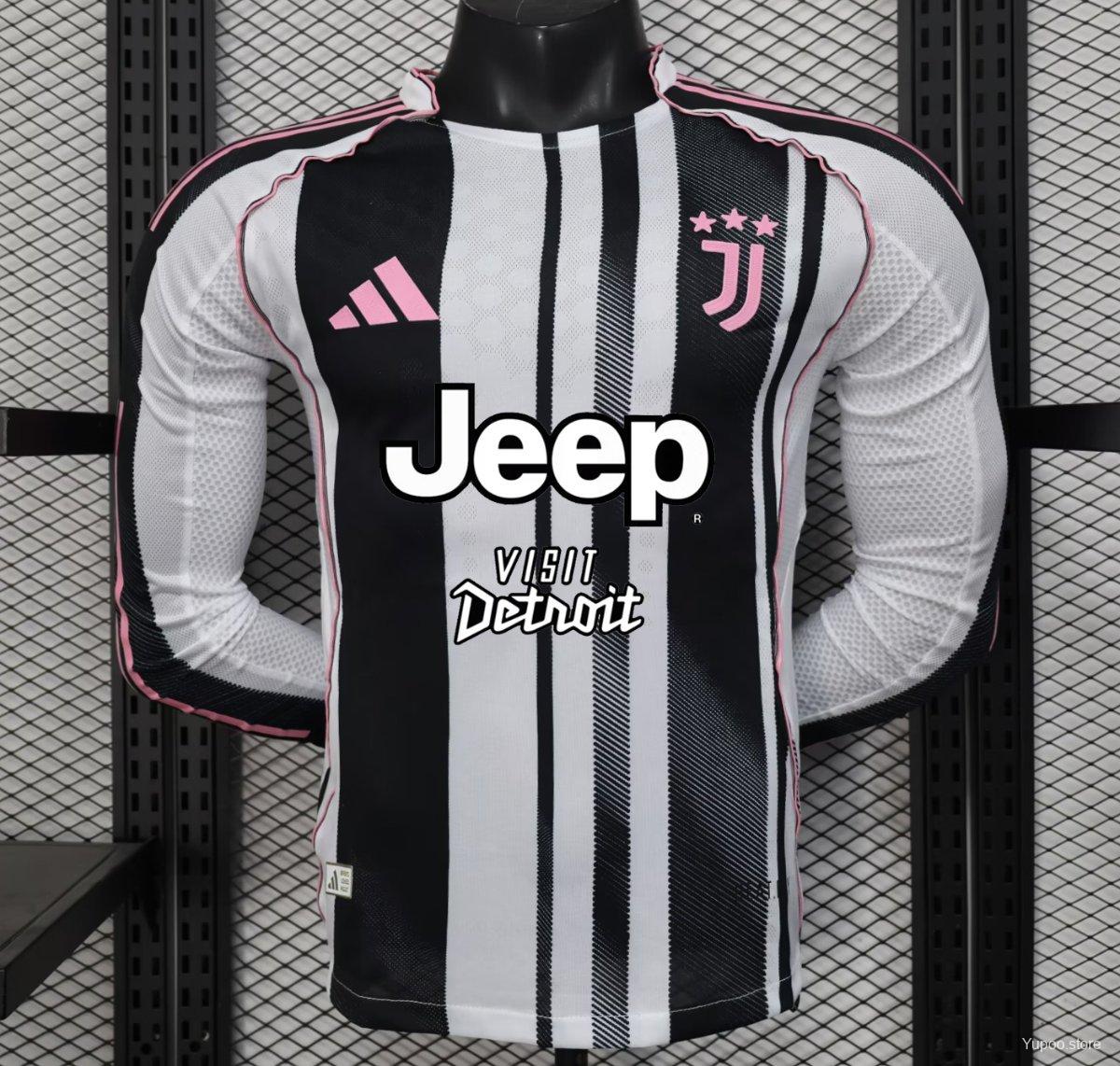 Camiseta de fútbol Juventus 2025/26 LOCAL MANGA LARGA VERSION JUGADOR